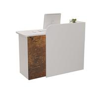 NEYTIIR Mostrador de recepción con mostrador for salón de Belleza, vestíbulo, Escritorio Grande de recepción, gabinete for computadora, Caja registradora, mostrador de Bar(H,90x50x100cm)