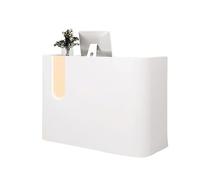 NEYTIIR Mostrador De Recepción De Recepción, Mesa De Negociación, con Cajones Y Almacenamiento, Mostrador De Bienvenida, Mostrador De Caja, Mesa De Recepción(White,80cm)