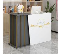 NEYTIIR Mostrador De RecepcióN Y Oficina Mesa De RecepcióN De Oficina con 2 Cajones para Tiendas O RecepcióN Mueble VestíBulos De Empresas Hotel Tiendas De Ropa(B,120CM)