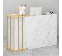 NEYTIIR Mostrador De RecepcióN Y Oficina Mesa De RecepcióN De Oficina con 2 Cajones para Tiendas O RecepcióN Mueble VestíBulos De Empresas Hotel Tiendas De Ropa(C,120CM)