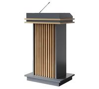 NEYTIIR Podio De Madera, Púlpito De Iglesia, Podio De Pie con Estante De Almacenamiento, Ideal para Escuela, Fácil Montaje, Escritorio De Recepción, Atril para Hablar