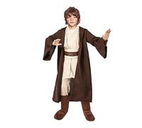 nezababy Disfraz de Jedi Luke Skywalker Disfraz de Darth Vader Star Caballero Capa Trajes Wars túnica con capucha para niños Halloween Cosplay (Disfraz Jedi para niños, L)