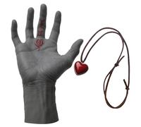 nezababycos Figura de la Mano de Dios de Berserk, Figura de Esqueleto de Anime, Adorno de Mano de Diablo con Collar Behelit, Accesorios de decoración de Halloween para Interiores y Exteriores,