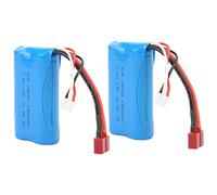 NEZE Batería de Litio de 7,4 V Y 1500 MAh, Batería Recargable de 15C de Tiempo de Entretenimiento Más Largo para Coche RC para Juguetes de Control Remoto para Barco de Control Remoto