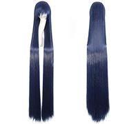 NEZIH 420 G 60 Pulgadas 150 Cm Largos Sexy Cosplay Pelucas for Las Mujeres Holloween Party Anime Wig Straight Blue Azul Cosplay Peluca 150Cm One Tamaño Larga Wig, Accesorios Decorativos