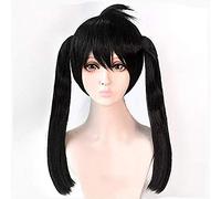 NEZIH Anime Comic Fire Force Cosplay Pelucas Kotatsu Tamaki Cosplay Peluca Resistente Al Calor Peluca Sintética Pelos Negros Largos Manojos Cola De Caballo, Decoración De Halloween