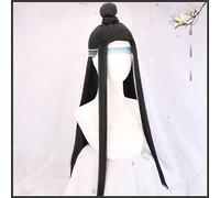 NEZIH Anime MO DAO ZU SHI LAN WANGJI Wig LA Pelo DE Cosplay DE LAN ZHAN INTOMEDICA EL Grandmaster DE CULTIVACIÓN DEMONICO Cosplay Hanfu Props, con Gorro De Peluca, Regalo Decorativo