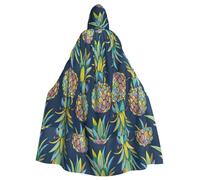 NEZIH Capa de disfraz de bruja y vampiro de frutas tropicales, con capucha para adultos, adecuada para fiestas de carnaval