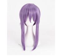 NEZIH Cosplay Wig Juego De Rol for Seraph of The End Hiiragi Shinoa Hiragi, Pelucas De Cosplay, Pelo Morado Claro, Con Gorra De Peluca, Accesorios Decorativos, Regalo Para Fanáticos Del Anime