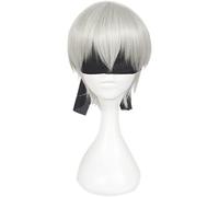 NEZIH Cosplay Wig Peluca De Anime Nier Automata Cosplay Yorha 9S Peluca, Peluca Recta Corta, Peluca De Disfraz De Halloween, Fiesta De Disfraces, Espectáculo De Anime, Evento De Cosplay