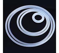 NEZIH Ctongrun-Arandelas Planas Sello de Caucho de Silicona Resistente al Agua Redondo, Buena Resistencia a la corrosión(OD 48mm (5Pcs))