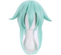 NEZIH Espada Arte En Línea Espada Sinon Cosplay Peluca Asada Shino Azul Resistente Al Calor Resistente Al Pelo Sintético Peluca + Tapa De Peluca, Accesorios De Decoración De Halloween