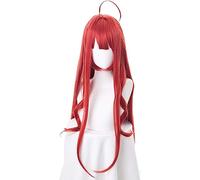 NEZIH Nakano Itsuki Cosplay Peluca Anime Gotoubun No Hanayome Los Quintillentistas Excelentes Mujeres Rojo Cosplay Peluca Nakano Itsuki, Con Gorra De Peluca, Accesorios Decorativos