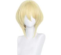 NEZIH Peluca Cosplay Anime,Peluca Moriarty The Patriot William James Moriarty,Short Golden Peluca Cosplay,con Red De Peluca Gratis,Halloween Hair,para Cosplay De Fiesta Diari, Accesorios
