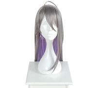 NEZIH Peluca De Anime para Hypnosis Mic Division Rap Battle Jakurai Jinguji Cosplay Peluca,Purple Grey Long Peluca, Halloween Peluca,para Carnaval Navidad Fiesta, con Gorro De Peluca