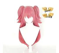 NEZIH Peluca De Anime Para Momoi Airi Cosplay Peluca, peluca rosa con accesorios para el cabello, Halloween Peluca, Para Carnaval Navidad Fiesta, Con Gorro De Peluca, Regalo Decorativo