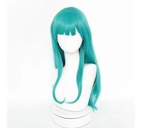 NEZIH Peluca De Cosplay De Bulma, Pelo Trenzado Torcido Azul for Niñas, Mujeres, Halloween, Carnaval, Fiesta, Regalo, Accesorios Decorativos Para Mujer, Gorra Con Peluca, Regalo De Anime