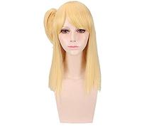 NEZIH Peluca De Cosplay De Cola De Hadas De Anime Lucy Heartfilia Wendy Marvell Cosplay Peluca Larga Recta Azul Resistente Al Calor Pelo Sintético Lucy Peluca, Decoración De Halloween