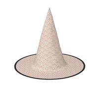 NEZIH Sombrero de Halloween con estampado de la Torre Eiffel de colores suaves, accesorio para adultos, disfraz de fiesta, cono, sombrero de bruja para mujeres, niños, niñas y niños