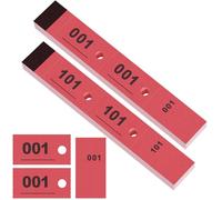 Nezyo 1-200 Bloques Numerados Guardarropa Papeletas para Rifas del 1 al 200 Tickets Rifa Tickets Consumición para Guardarropa Sorteos Eventos Fiestas Ferias y Golosinas, 20 x 3 cm