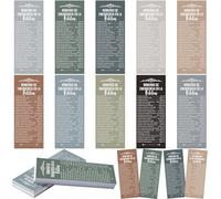 Nezyo 100 Piezas Marcapaginas Cristianos Español Marcador de Versículos Bíblicos Números de Emergencia Regalo Religioso para Pastor Lectura de Biblia Domingo de Iglesia Cumpleaños Navidad (Morandi)