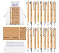 Nezyo 18 Sets Regalo de Agradecimiento para Compañeros Contener Marcapáginas de Papel de Agradecimiento Bolígrafo Danke für Alles Bolsa de Organza y Cuerda de Yute(Danke)