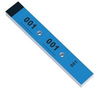 Nezyo Tickets Guardarropa 1-100 Tickets Numerados del 1 al 100 Boletos de Rifa Perforados y Desmontables para Guardarropa Vestuario Sorteos Eventos Fiestas Ferias y Golosinas (Azul)