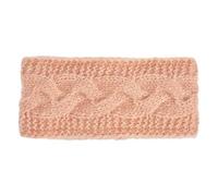 NF NITZSCHE fashion - Diadema para mujer - Diadema de punto para otoño e invierno - bonito patrón - suave - elegante - cálida - diadema (albaricoque dusty)