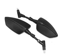 NFAHBAQA 1 Par Universal Espejos Manillar Moto para Tiger 900 GT Pro/Rally Pro 2024, Ajustable Espejos Retrovisores Laterales con M8/M10 Hilo, Reemplazar Accesorios,Black