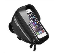 NFAHBAQA Bolsa Cuadro Bicicleta para Bianchi Centostrade Cross Concept Dama Bianca Elle E-Arcadex, Bolsa Manillar Impermeable Resistente Arañazos, con Táctil TPU, Smartphones hasta 7'',Black