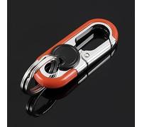NFAHBAQA Clips Llavero Coche para Mazda 2 3 5 6 BT50 CX-5 CX-7 CX-9 RX8 MX5, Mosqueton Llavero con Hebilla Aleación Zinc, Mini Herramientas Aire Libre, para Claves y Gadgets,Orange