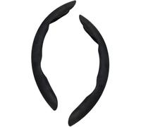 NFAHBAQA Cubierta Volante Coche para Opel Vectra Antara Insignia Zafira Combo, Protector Volante Segmentado Universal, Antideslizante Transpirable Volante, Accesorios,Suede-Black