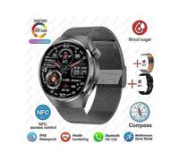 Nfc Smart Watch for Men 4 Pro Amoled Hd Screen Heart Rate Ip68 Waterproof New Version