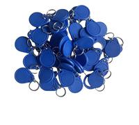 NFC - Tarjeta de identificación de proximidad RFID de 125 KHz, llaveros RFID, tarjeta de control de acceso, color azul (100 unidades)