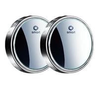 NFDJYDZRMB 2 Piezas Retrovisores ángulo Muerto Sin Fronteras, para Smart City Cabrio 2000 2001 2002 2003 2004 Rotación 360° Retrovisores Universal Espejo Punto Muerto,Silver-Normal