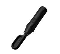 NFEKLFI guarda chuva Paraguas De 27 Pulgadas Con Hebilla Anilla, Triple Plegado, Totalmente Automático, Doble, For Negocios, Mayor Resistencia Al Viento(Black)