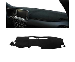 NfffiPp - Funda para salpicadero de Coche de Gamuza y Franela de poliéster Apto para Hyundai Kona 2017 2018 2019 2020 2021 2022 2023 Protector de Alfombra para salpicadero