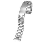 NFFRK Correa de reloj de acero inoxidable de 20 mm 316L para oxterster 300 Speedmaster Planet Planet Ocean Watch Band Men Bracel(5 plant Silver,18mm)