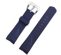 NFFRK Correas de reloj de silicona de 22mm y 24mm aptas para correa de goma deportiva Corum, piezas de repuesto para pulsera de reloj de pulsera a la moda(2,24mm)