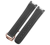 NFFRK Para Omega Seamaster 300 AT150 Aqua Terra Ultra Light 8900 Series Gel Gel Watch Band(Blue Pink)