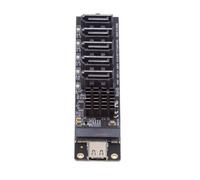 NFHK 10Gbps USB-C Type-C a NGFF Llave B+M SATA 6Gbps 5 Puertos Adaptador Convertidor PM Puerto Multiplicador Selector JMB575 JMS580