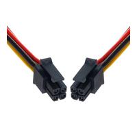 NFHK ATX Molex Micro Fit - Conector de 4 pines macho a 4 pines macho de alimentación 20 AWG, cable de 60 cm, paso de 3 mm
