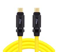 NFHK Cable USB-C USB4 ultra suave de alta flexibilidad de 20 Gbps 140 W 8 K para teclado de juegos, mouse tipo C macho a macho, cable de alimentación y datos de 20 cm