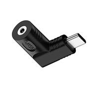 NFHK DC Female 2.5 x 0.7 mm Input to USB-C Type-C Angled 90 Degree Power Plug Charger Adapter for Laptop Phone