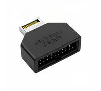 NFHK Overmold Type-E IDC Socket USB 3.1 Front Panel Header to USB 3.0 20Pin Header Extension Adapter with CH334P