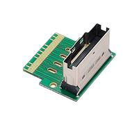 NFHK PCI-E Slimline SAS 4.0 SFF-8654 8i 74pin a SFF-8654 74pin macho a hembra extensor adaptador en ángulo Herramientas de prueba