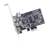 NFHK Tarjeta de Captura PCI-E 1X 4X 16X a Firewire 400 IEEE 1394a PCI Express de 4 Puertos, Adaptador IEEE-1394 de 6 y 4 Pines a 400 Mbps para Windows, Mac OS y Linux.