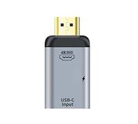 NFHK USB-C Type C Female Source to HDMI Sink HDTV & PD Power Adapter 4K 60hz 1080p for Phone & Laptop