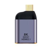 NFHK USB4 USB-C Tipo-C fuente a hembra HDMI 2.0 pantalla 8K 60HZ UHD 4K HDMI adaptador de monitor masculino