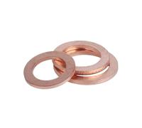 NFJNFCF 10 Uds M12 M13 M14 M15 M16 M17 M18 M19 M20 latón cobre sellado bote arandela de aplastamiento anillo de junta plana conector de sumidero accesorio de sello(M18x24x2)